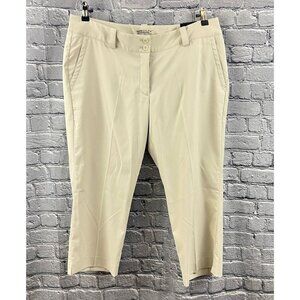 Nike Golf Tour Performance Beige Size 14 Modern Rise Capri Cropped Pants Women's